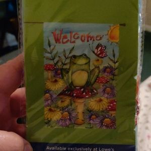 Rain or shine large porch flag